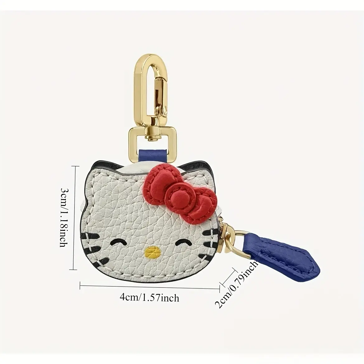Hello Kitty mini decorative pendant small storage bag exquisite keychain, can be used to store headphones, access cards, coins