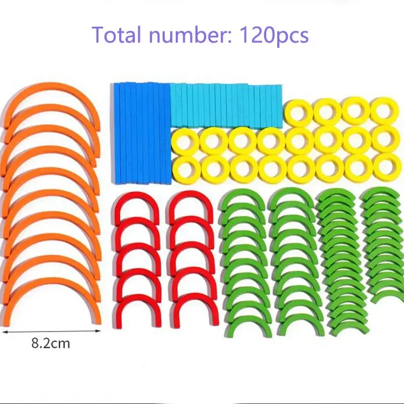Wooden Creative Sticks And Rings Puzzle Intelligence Game Montessori Early Childhood Educational Toys For Children