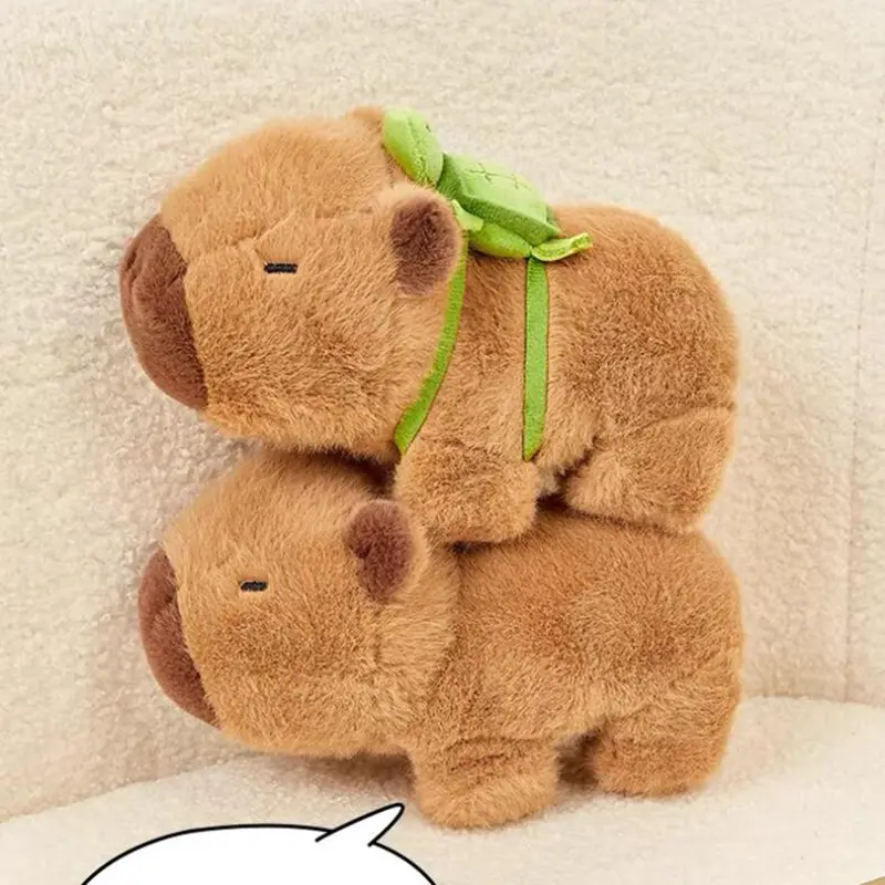 Capybara Plush Papa Circle Simulation Anime Fluffty Stuffed Animals Wrist Hug Plush Soft Doll Birthday Teenager Gift Toys
