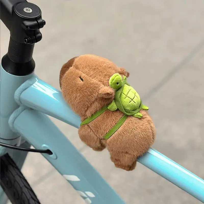 Capybara Plush Papa Circle Simulation Anime Fluffty Stuffed Animals Wrist Hug Plush Soft Doll Birthday Teenager Gift Toys
