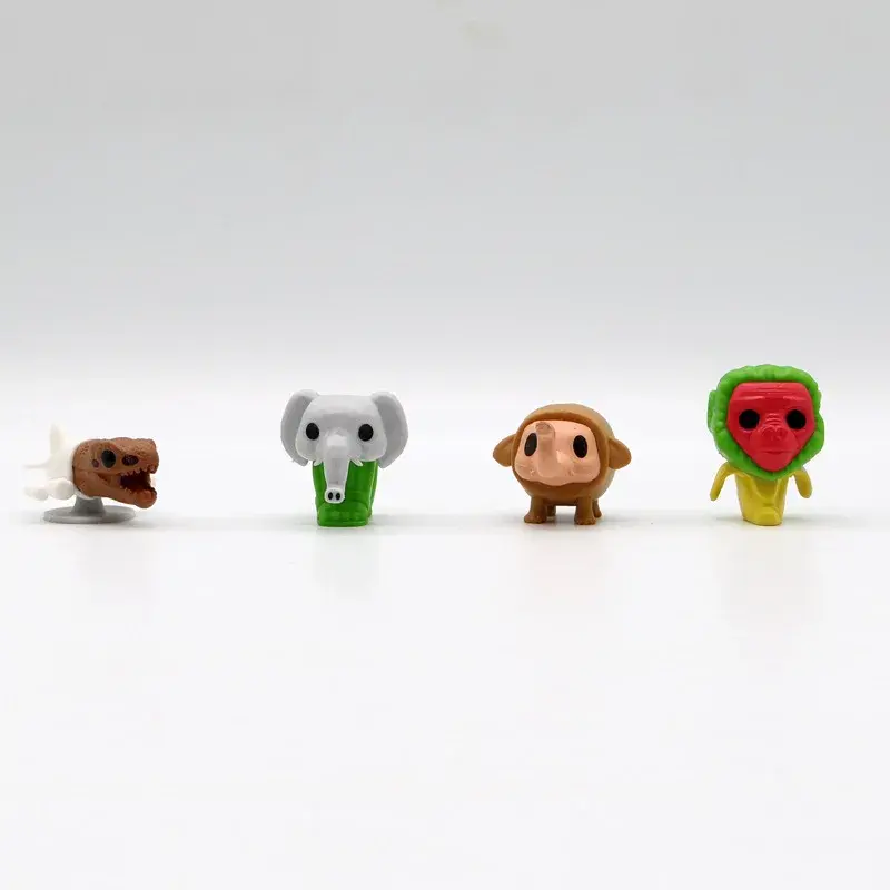 14Pcs/Set Q Ver. Brainrot Tung Tung Sahur Mini Figure Toy Tralalero Tralala Bombardino Crocodilo Model Doll Kids Gift