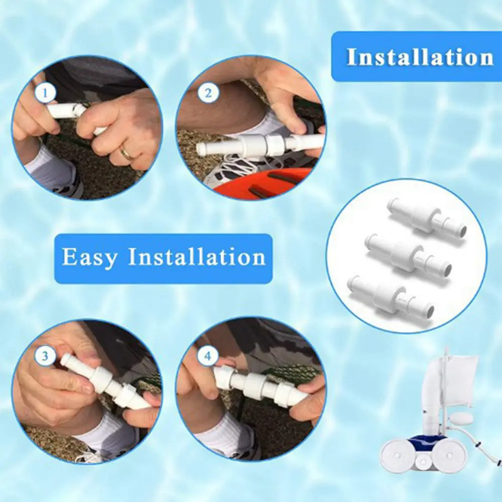 3 Pack Pool Cleaner Hose Swivel D20 and Hose Nut D15 Kit Pool Cleaner Replacement Parts for 280/3900 Pool Cleaner