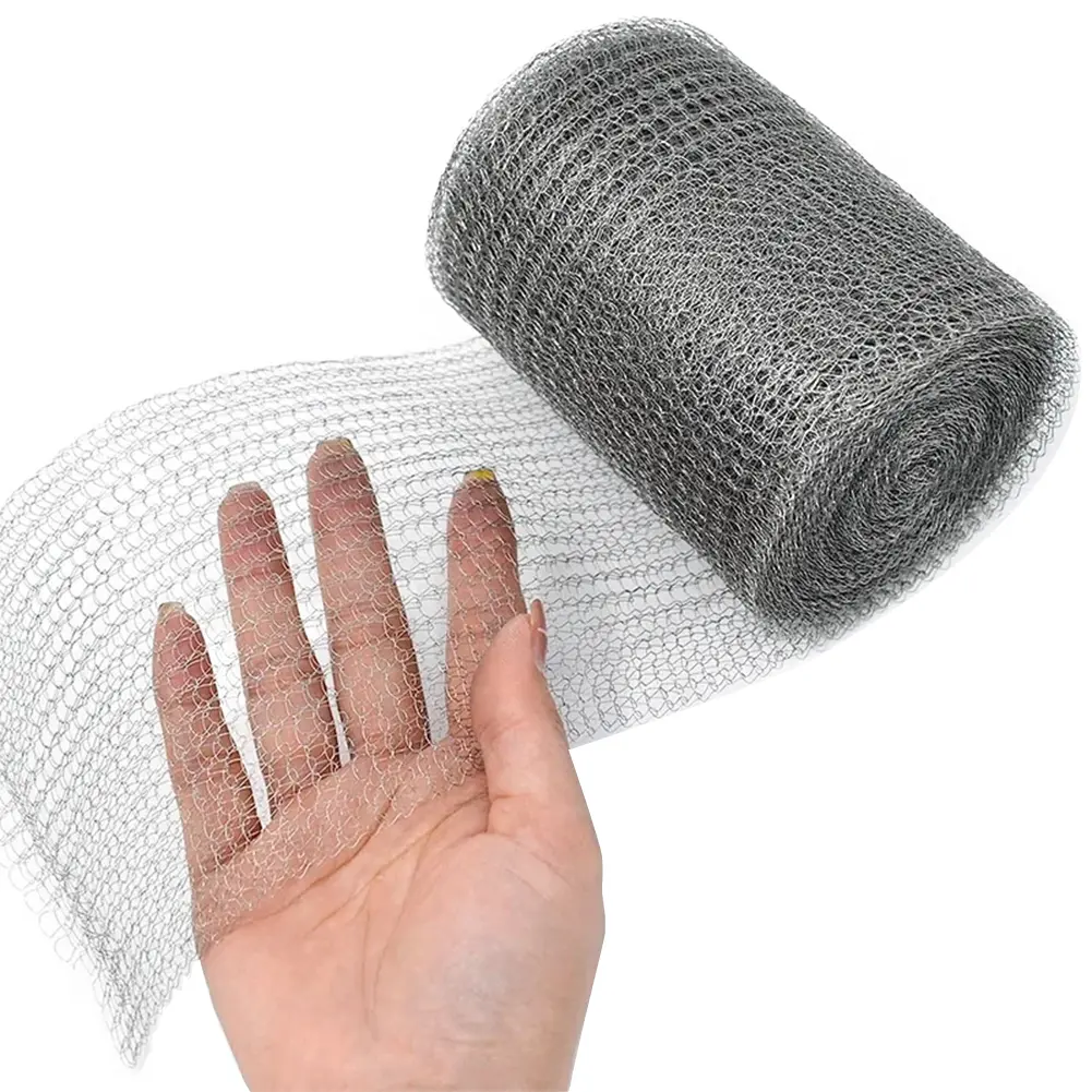 3/6/9/12/15M Tight Mesh Wire Mesh Rabbit Rodent Protection Stainless Steel Mesh Filter Wire Mesh Garden Netting for Hole Filler