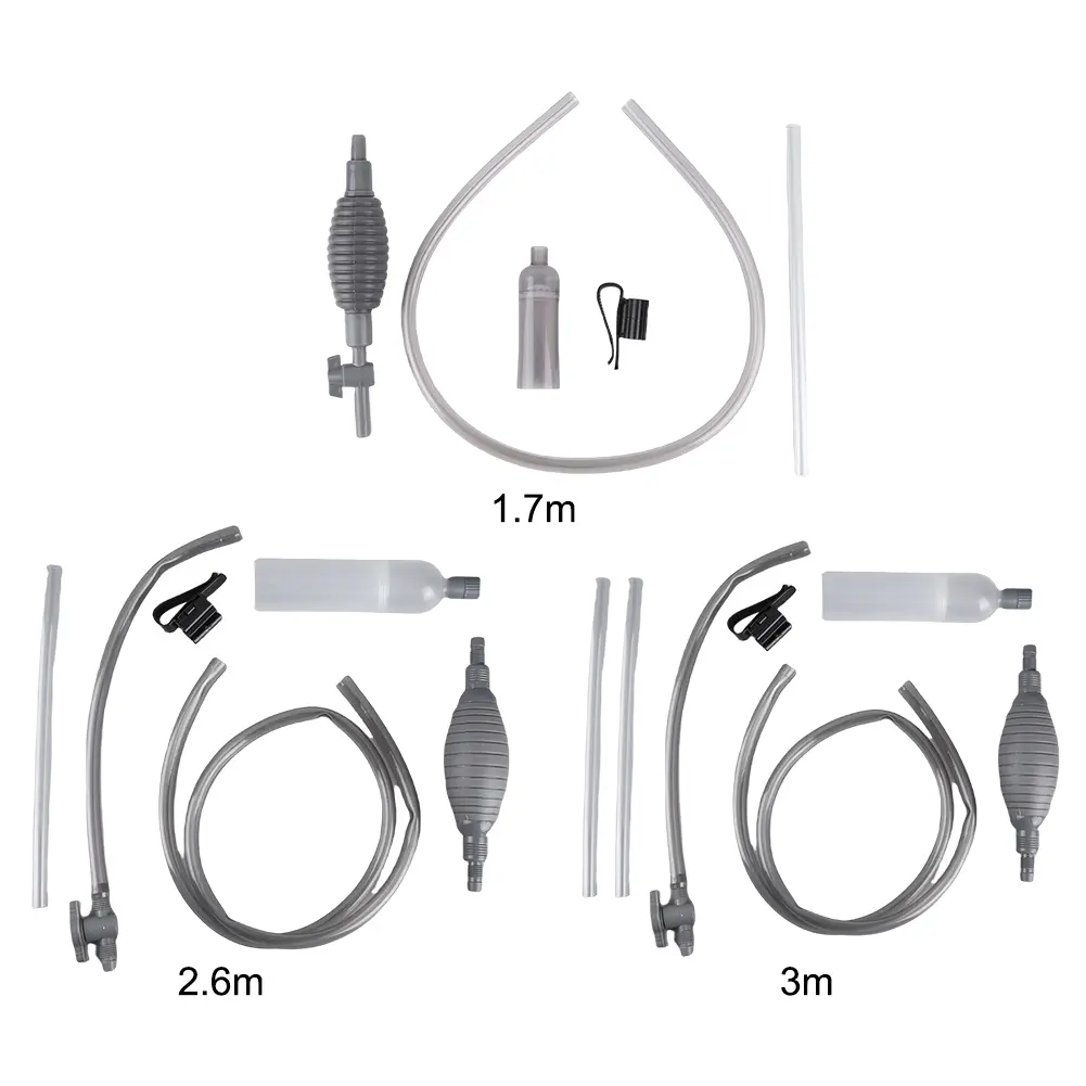 Fish Tank Siphon Cleaner Wear Resist Handheld Vacuum Siphon Pump Reusable Air Pump Cleaning Tool for Cleaning Sand Stone Washer