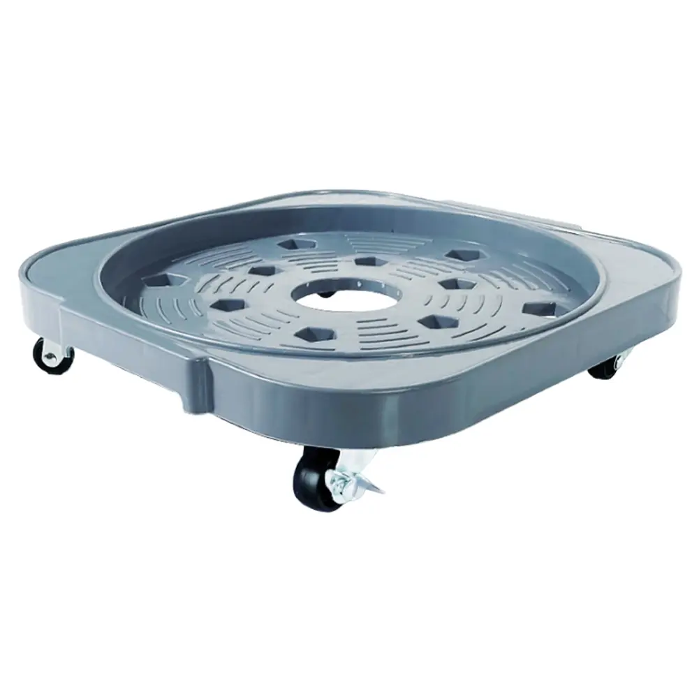 Plastic Universal Flower Pot Wheels Movable with Rollers Square Flower Pot Tray Plant Stand Holder Garden for Women Girls