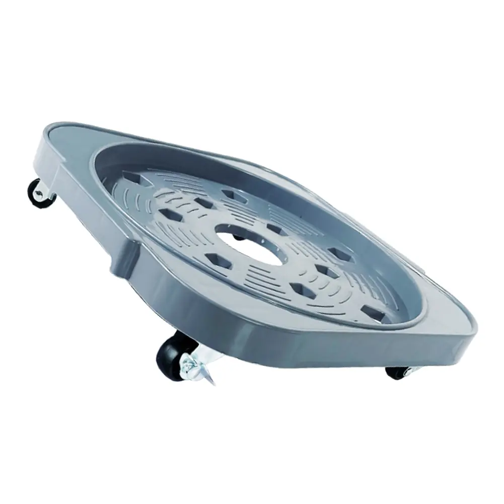 Plastic Universal Flower Pot Wheels Movable with Rollers Square Flower Pot Tray Plant Stand Holder Garden for Women Girls