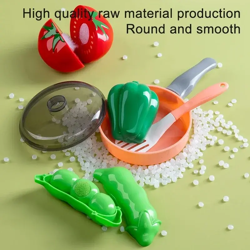 Cooking Toys Pink Kitchen Toy Set Girl Boy toys Cut Fruit Vegetable Pizza Pretend Play Simulation Early Education Toys For Kids