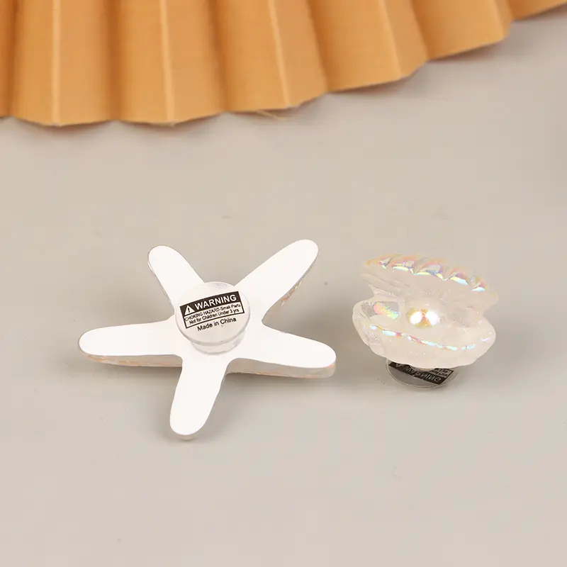 Blue Secret Starfish Shell Hole Shoe Buckle Accessories Decoration Removable Shoe Accessories For Girls Summer Shoes DIY Gift