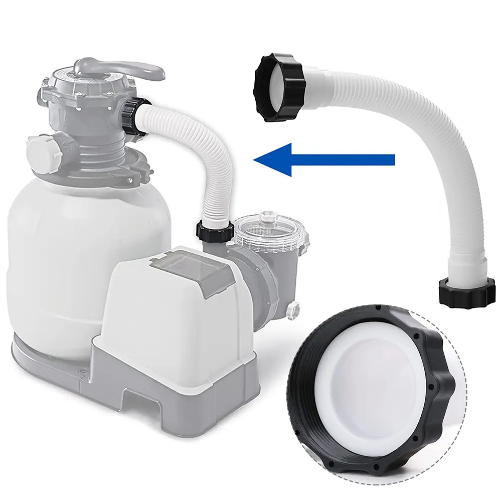 11535 Pool Filter Pump Hose 16 Inch Pool Pump Hose Pool Sand Filter Pump Hose for Intex Pool Sand Filter Pumps Saltwater Systems