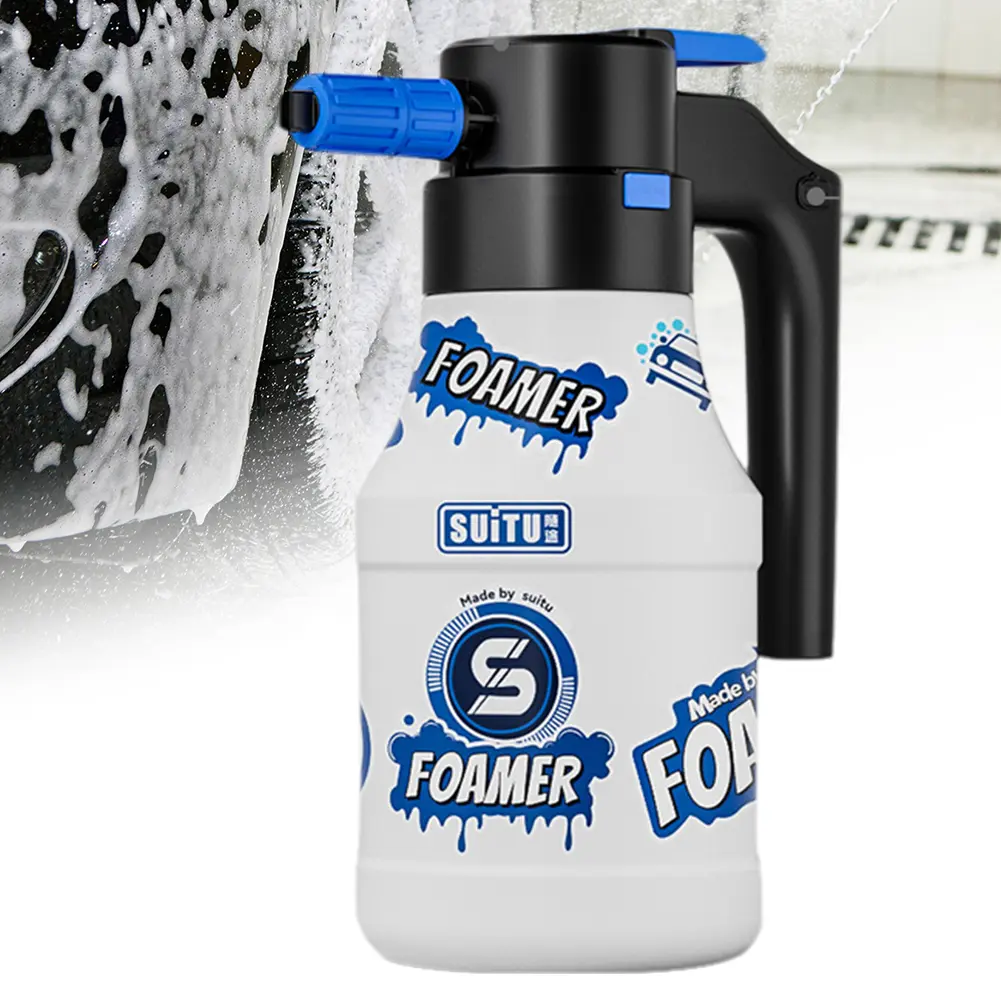 1.5L Electric Foam Sprayer USB Rechargeable Foaming Pump Watering Can 2600mAh Car Wash Electric Water Gun Car Auto Wash Tools