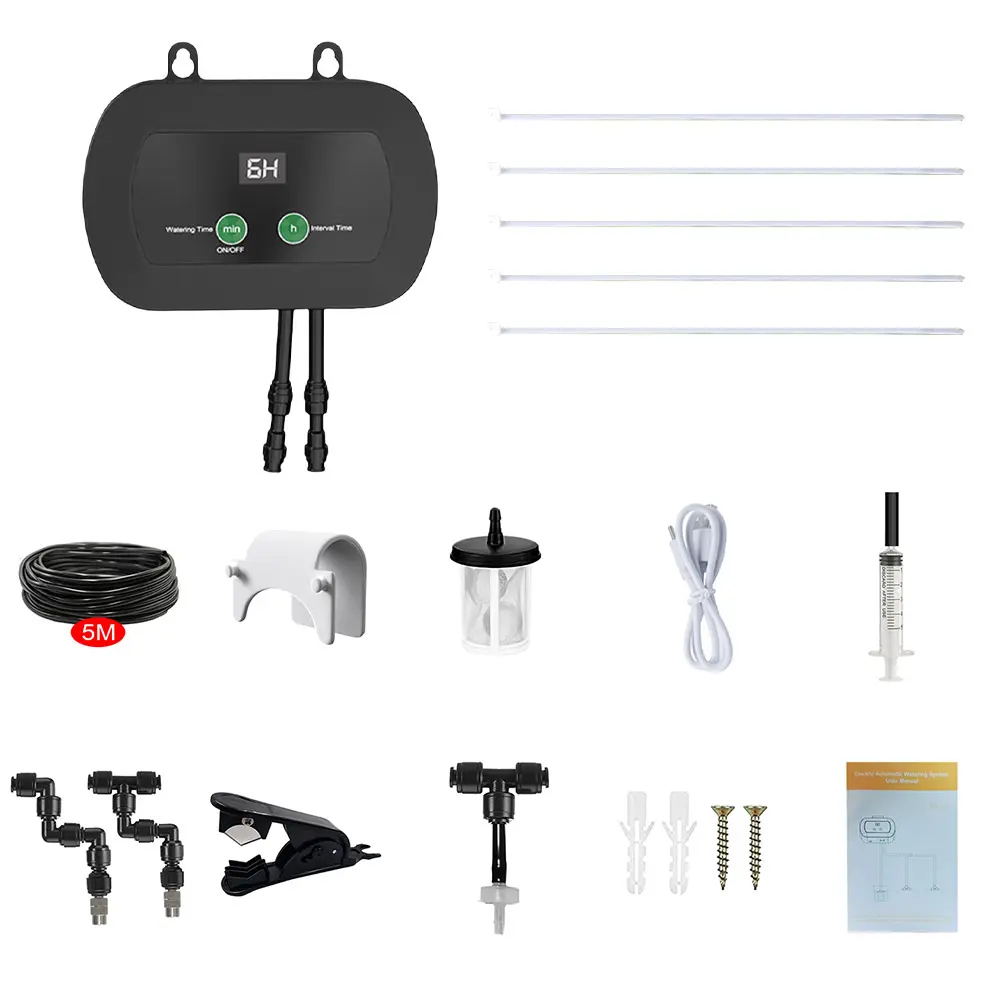 Intelligent Automatic Reptile Fogger Touch Screen Sprinkler Control Electronic Humidifier Timer Mist Rainforest Spray System Set