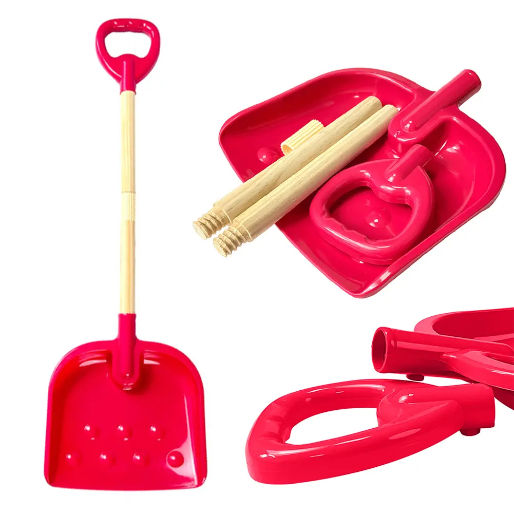 22-30 Inch H Snow Shovel with D Grip Handle for Boys Girls Wooden Snow Shovel Toddler Snow Shovel for Outdoor Yard Garden