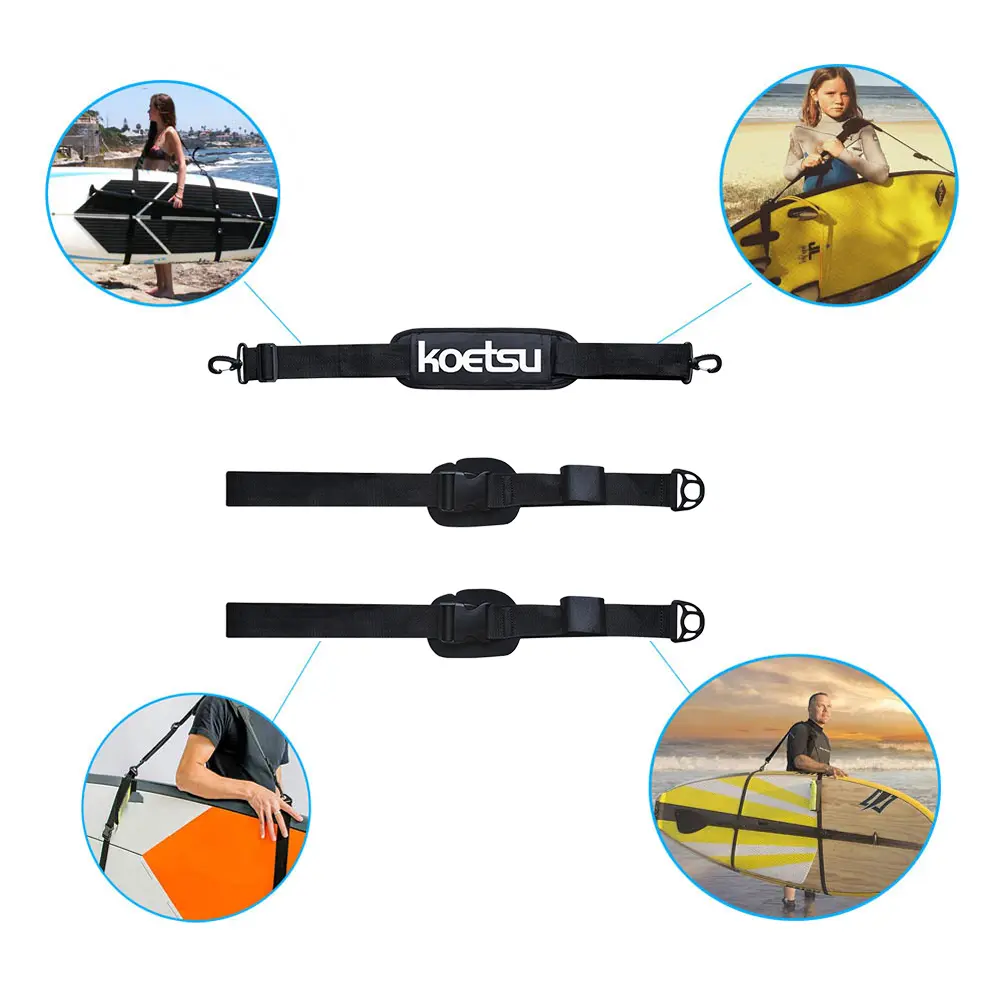 Paddle Board Sling Portable Surfboard Shoulder Carry Sling Adjustable Stand Up Surf Paddle Board Carrier Accessories