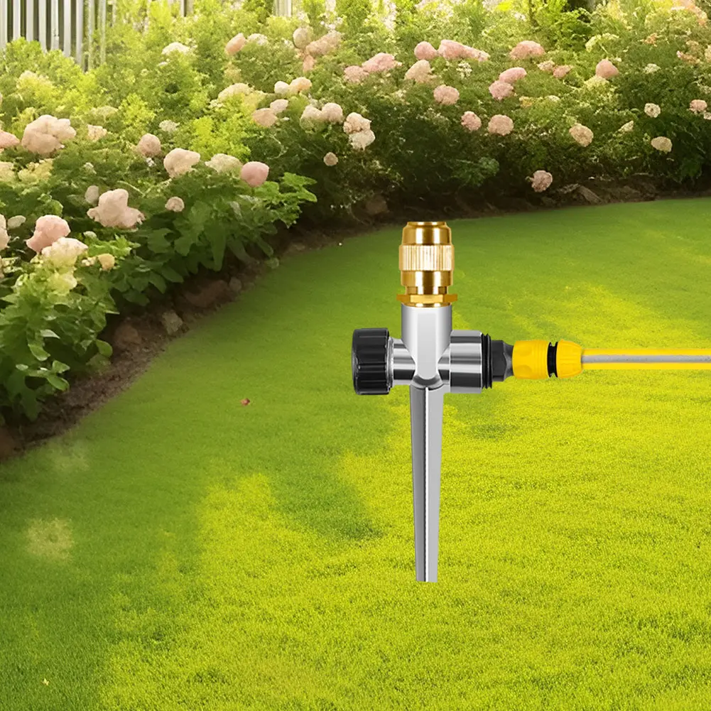 360 Degree Lawn Sprinkler Adjustable Nozzle Water Sprinkler Multi-Function Garden Sprinkler System for Garden Lawn Patio