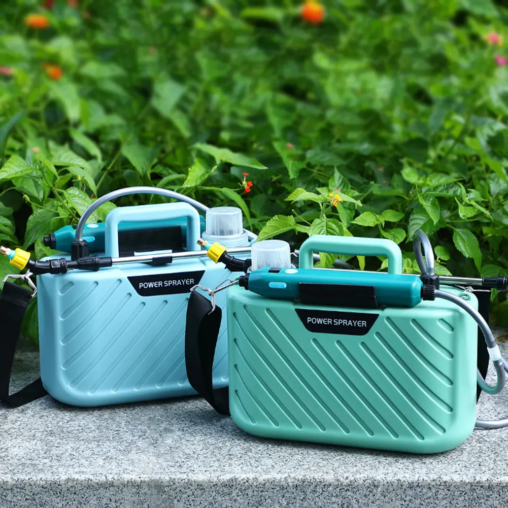 5 L Portable Electric Sprayer with Telescopic Wand USB Rechargeable Electric Sprayer with 2 Mist Nozzles Electric Garden Sprayer