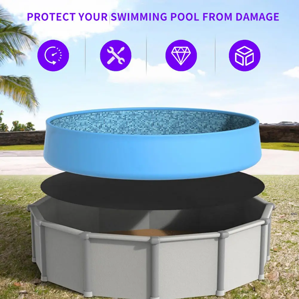 Under Pool Padding Round Pool Underlay Swimming Pool Mat for Above Ground Swimming Pools