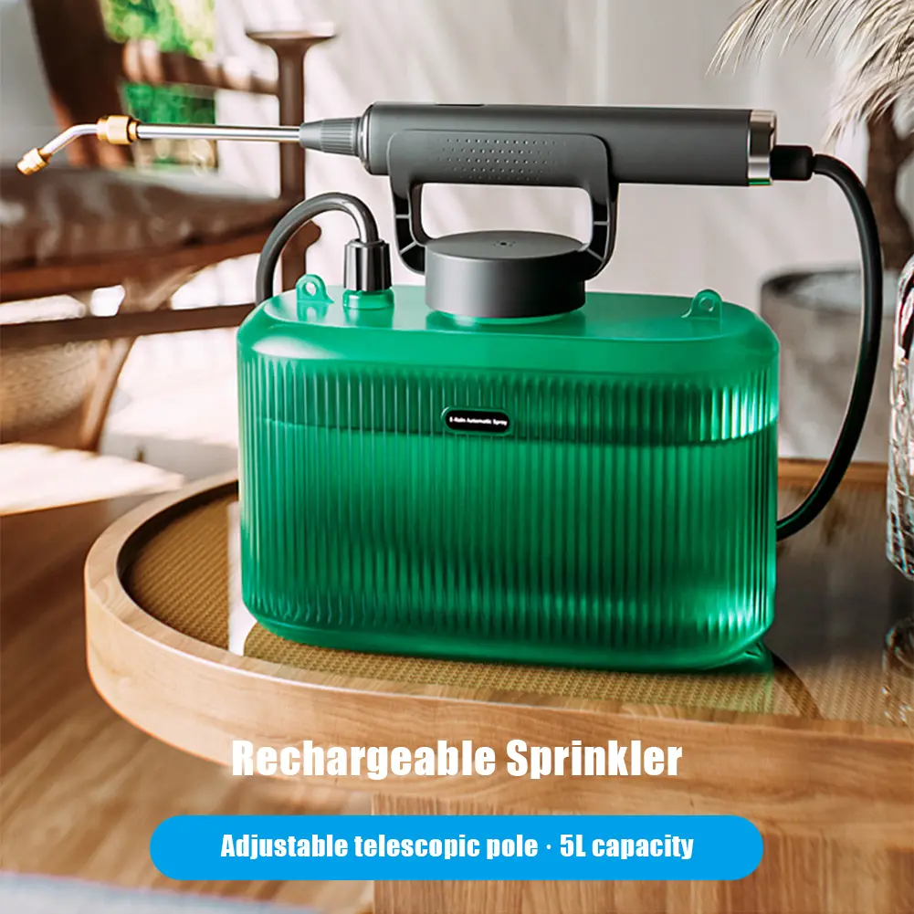 5 L Electric Power Knapsack Sprayer Electric Garden Sprayer with Telescopic Wand with Adjustable Shoulder Strap for Lawn Garden