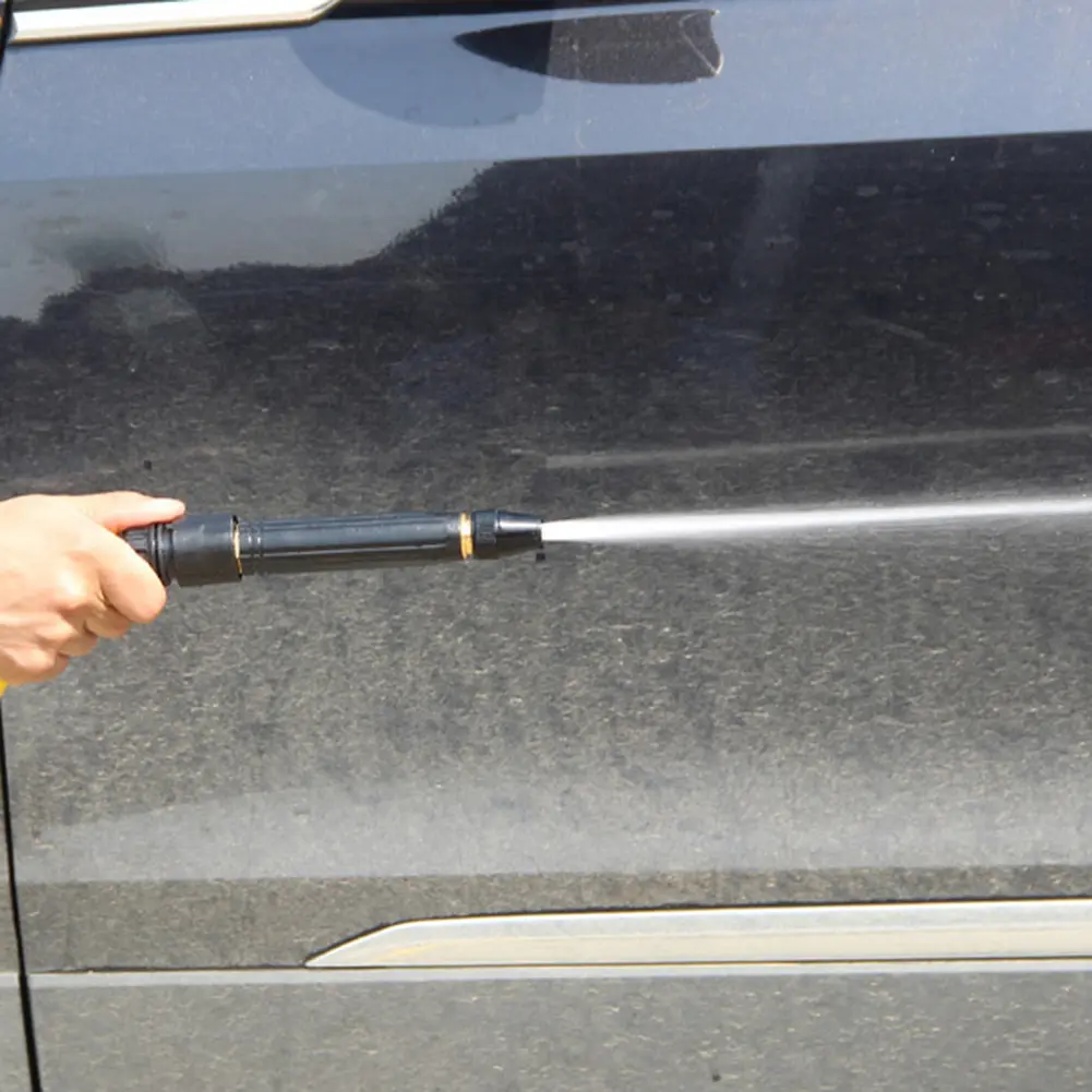 Spray Nozzle Multifunctional High Pressure Sprinkler Connector Metal No Water Leakage Removable for Cleaning Car Garden Watering