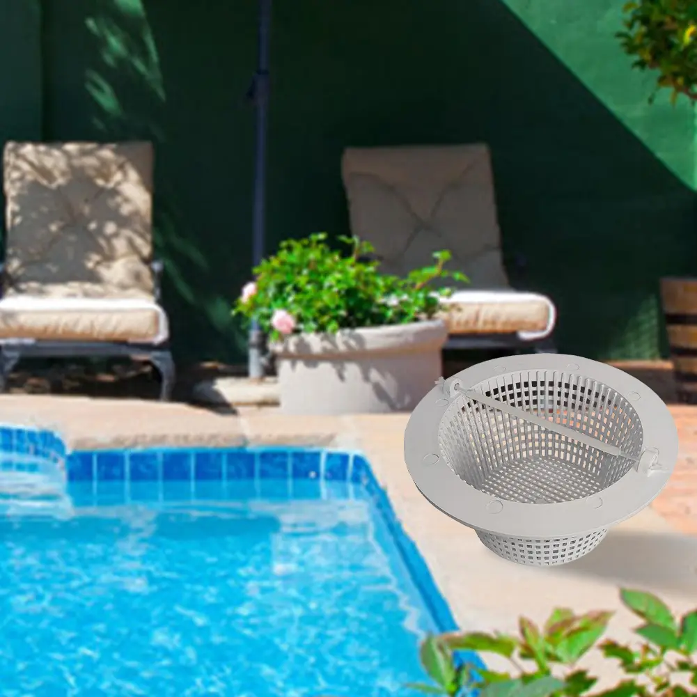 1-5PCS Round Pool Skimmer Basket Replacement Skimmer Basket  Remove Debris Accessories with Handle Portable for Hayward SP1091WM