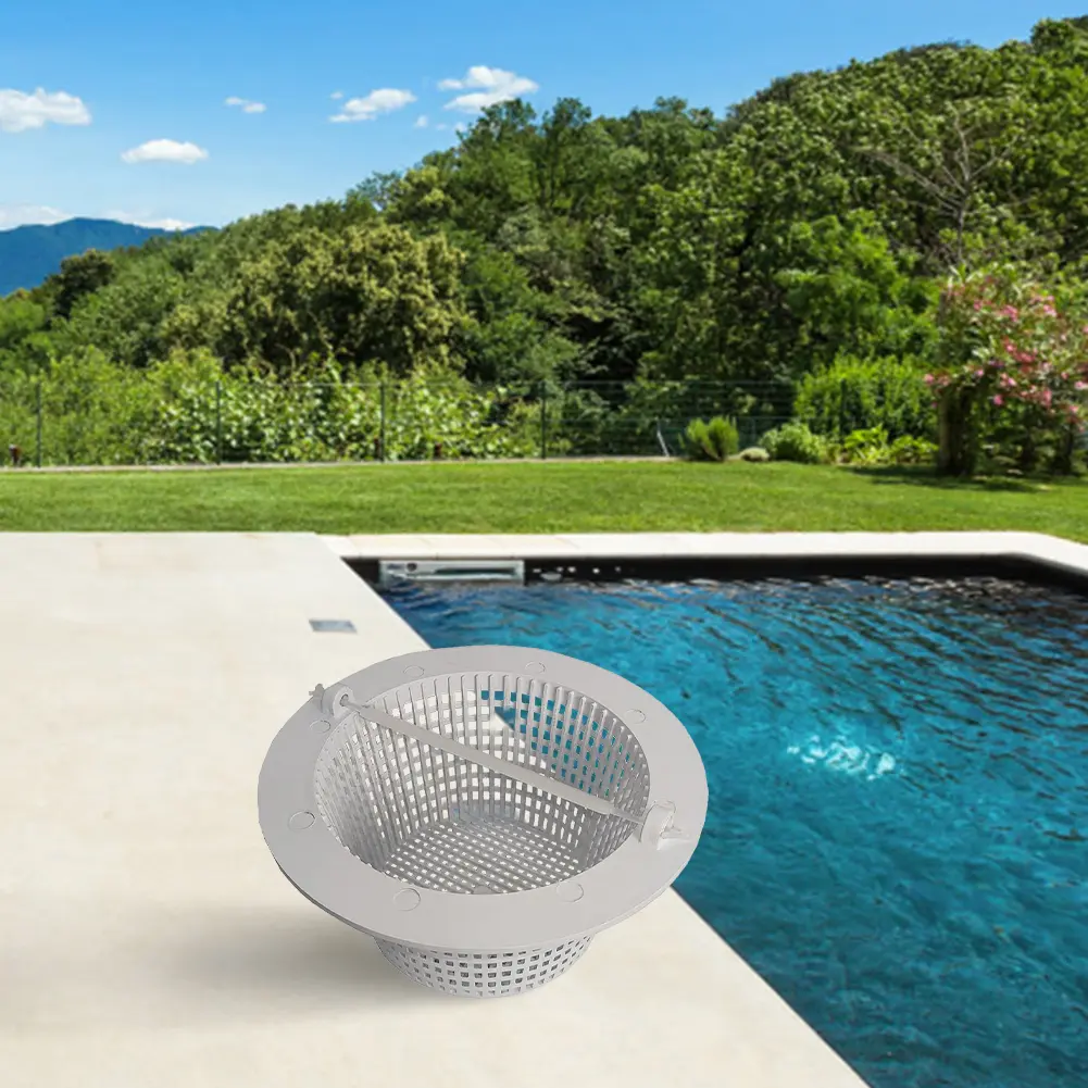 1-5PCS Round Pool Skimmer Basket Replacement Skimmer Basket  Remove Debris Accessories with Handle Portable for Hayward SP1091WM