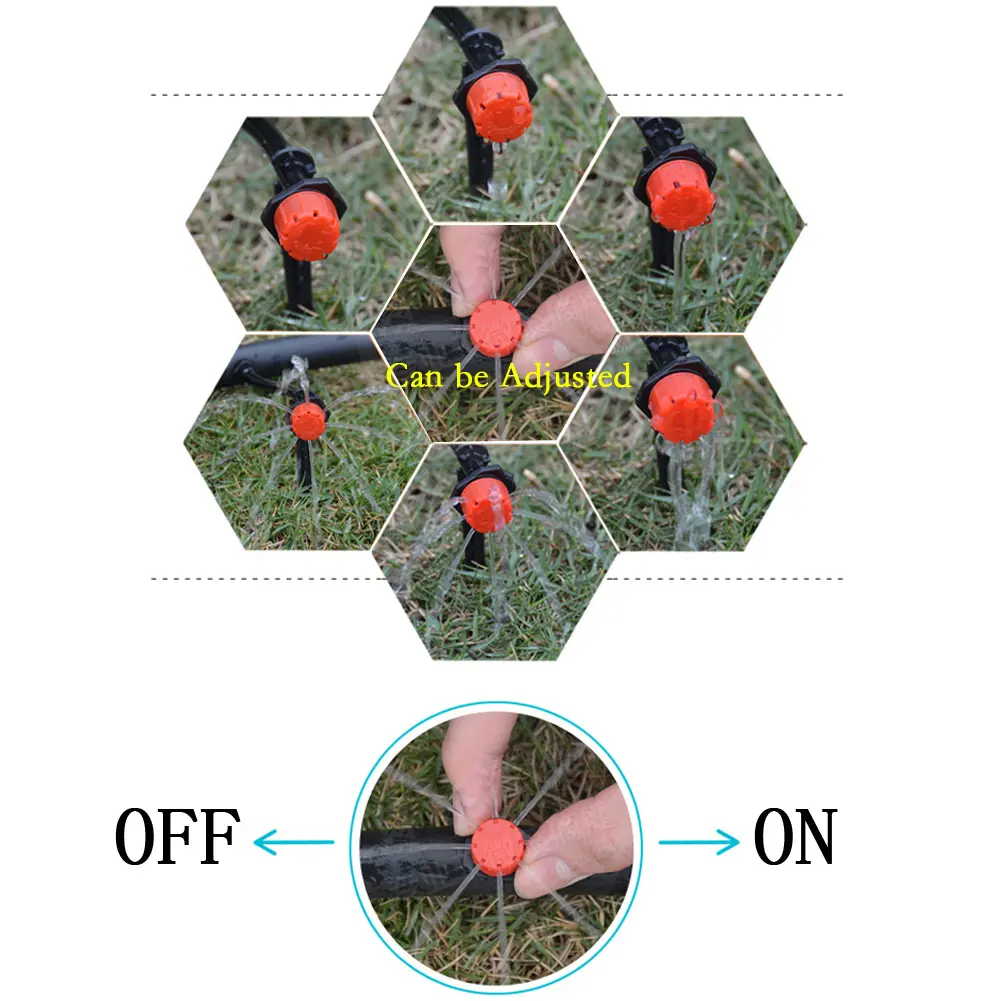 300-1000PCS Irrigation Drippers Sprinklers Garden Watering Sprinkler Head Flow Head Garden Watering Irrigation System Accessory