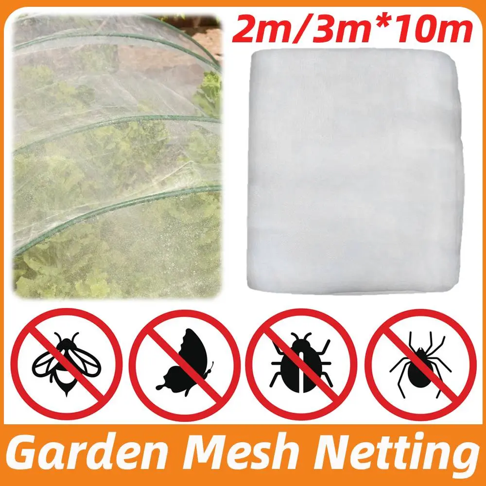 Insect Protection Net 2m/3mx10m Garden Plant Insect Vegetables Fruit Flower Protection Greenhouse Cover Control Pest Anti-Bird