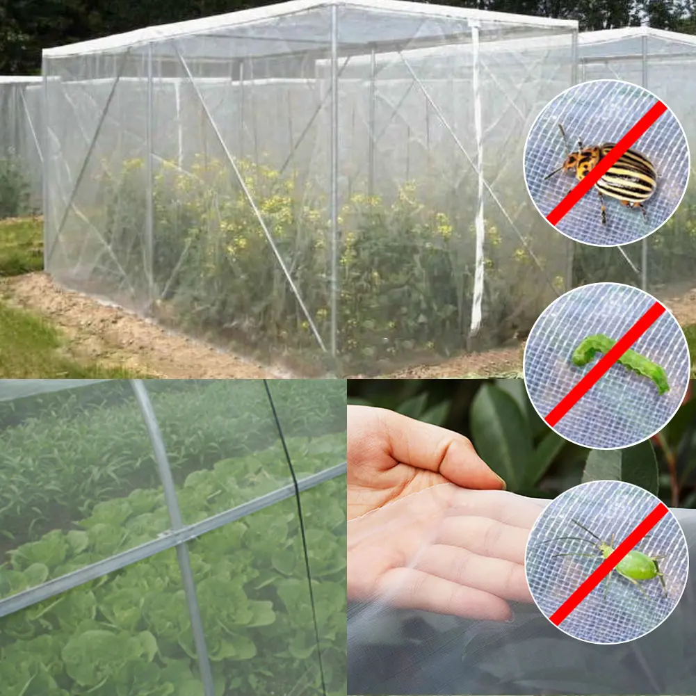 Insect Protection Net 2m/3mx10m Garden Plant Insect Vegetables Fruit Flower Protection Greenhouse Cover Control Pest Anti-Bird