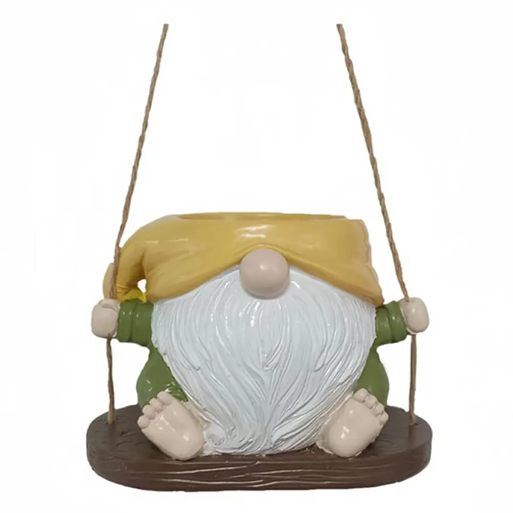 Hanging Planter Pot Resin Hanging Dwarf Planter Creative Dwarf Flower Container for Indoor Outdoor Plant