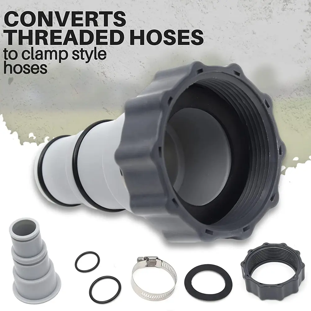 Replacement Hose Adapter Kits with Collar for Intex Threaded Connection Pumps