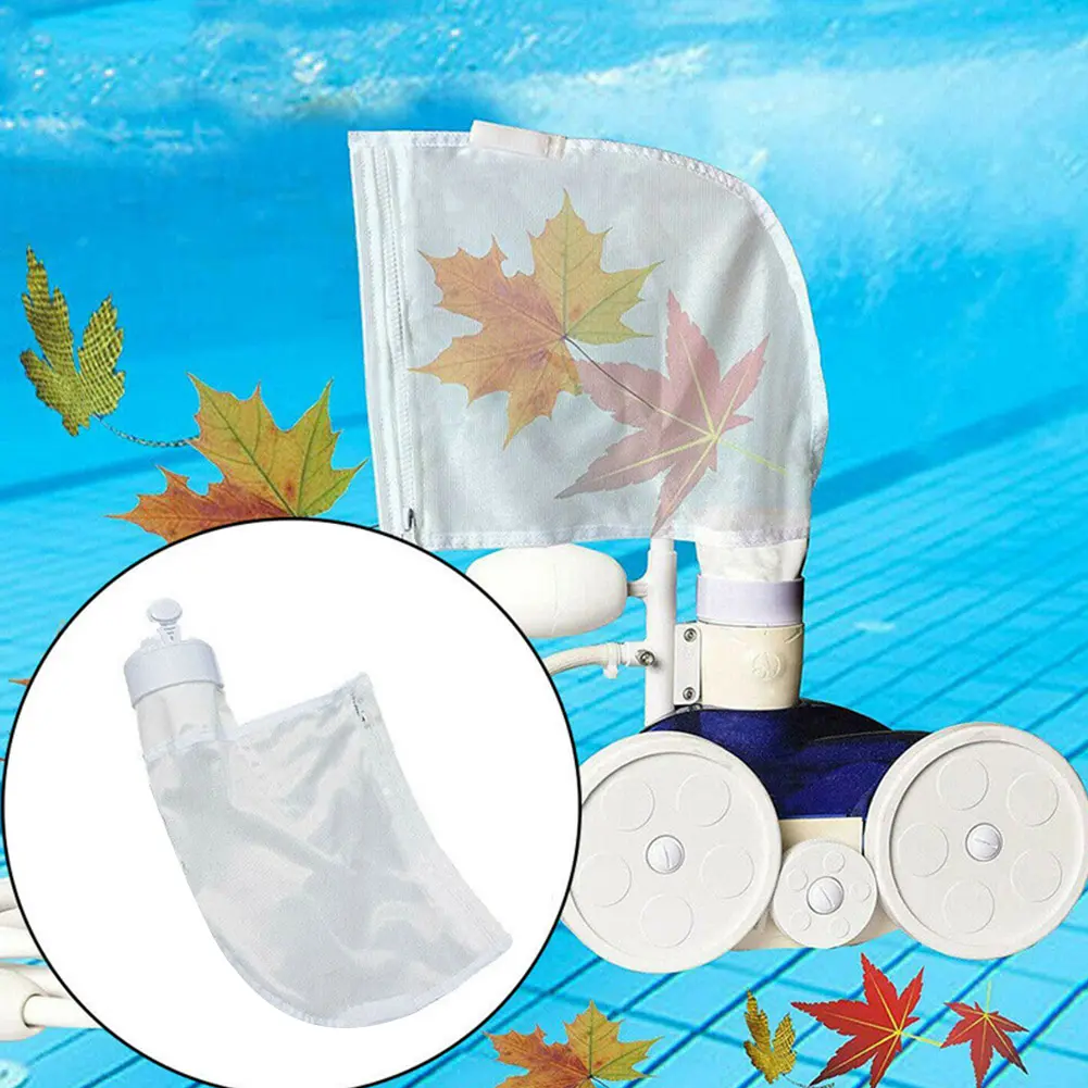 Universal Pond Zipper Filter Bag Swimming Pool Fountain Cleaner Filter Bag Filtration Pouch Swimming Pool Accessories
