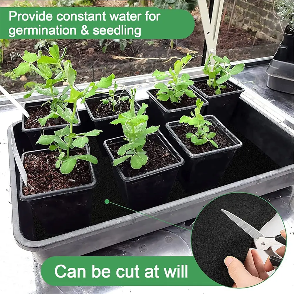Plant Watering Capillary Mat Reusable Automatic Plant Watering Mat Outdoor Greenhouse Hydroponics Breathable Watering Mat Tools