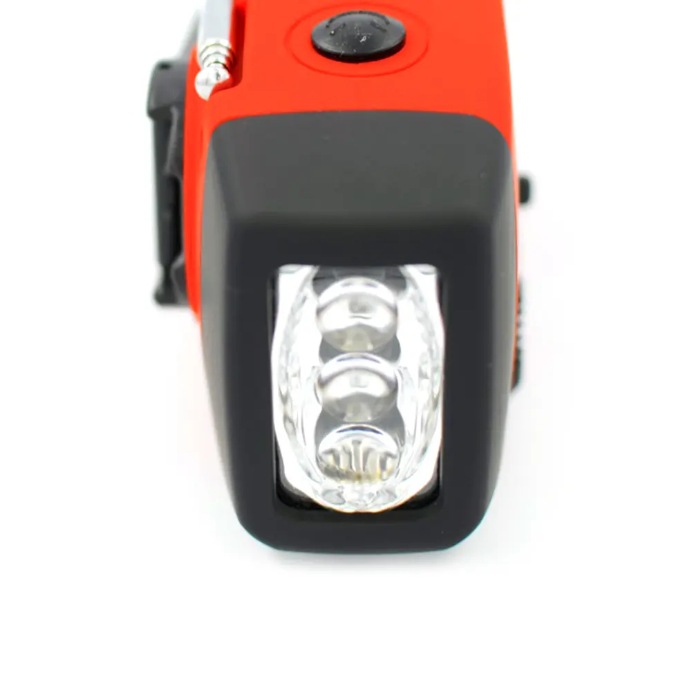 Multifunctional Hand FM AM WB NOAA Radio Hand Crank Solar 2000mAh Radio LED Flashlight Weather Radio Portable LED Flashlight