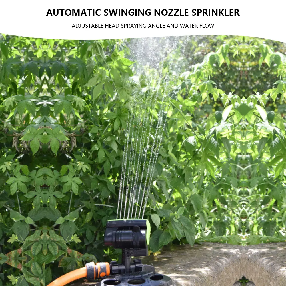 Mini Courtyard Water Sprayer Adjustable Irrigation Watering System 16 Holes Watering Grass Sprinkler for Outdoor Yard Garden
