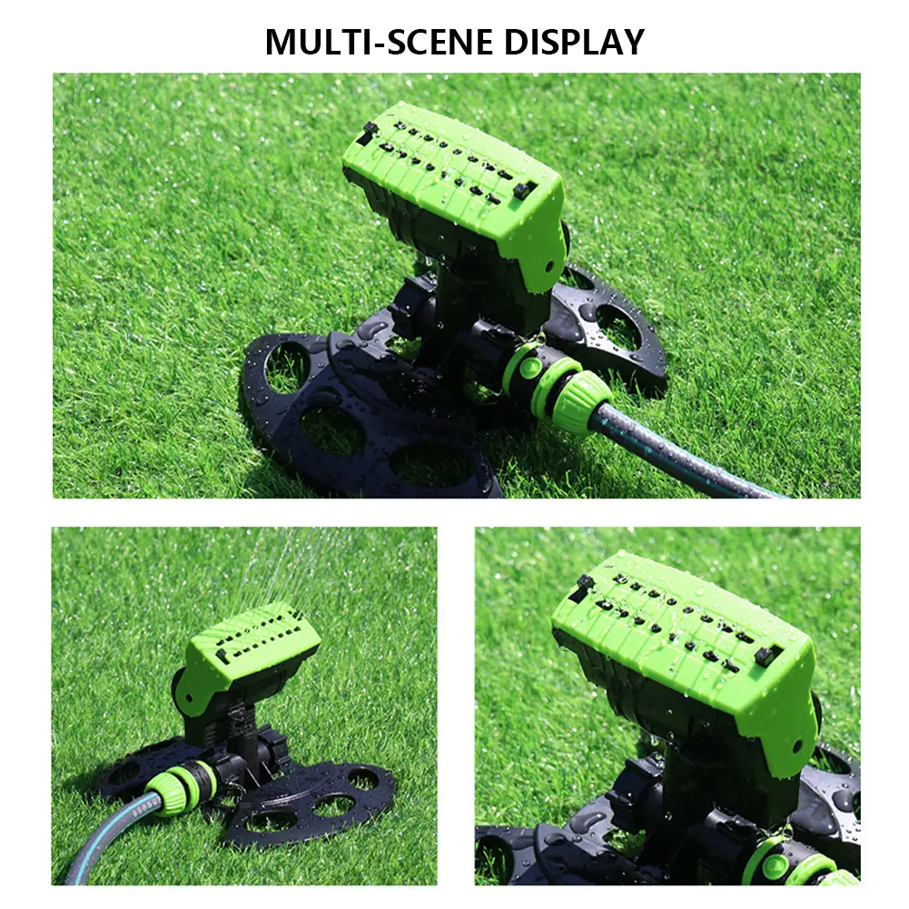 Mini Courtyard Water Sprayer Adjustable Irrigation Watering System 16 Holes Watering Grass Sprinkler for Outdoor Yard Garden