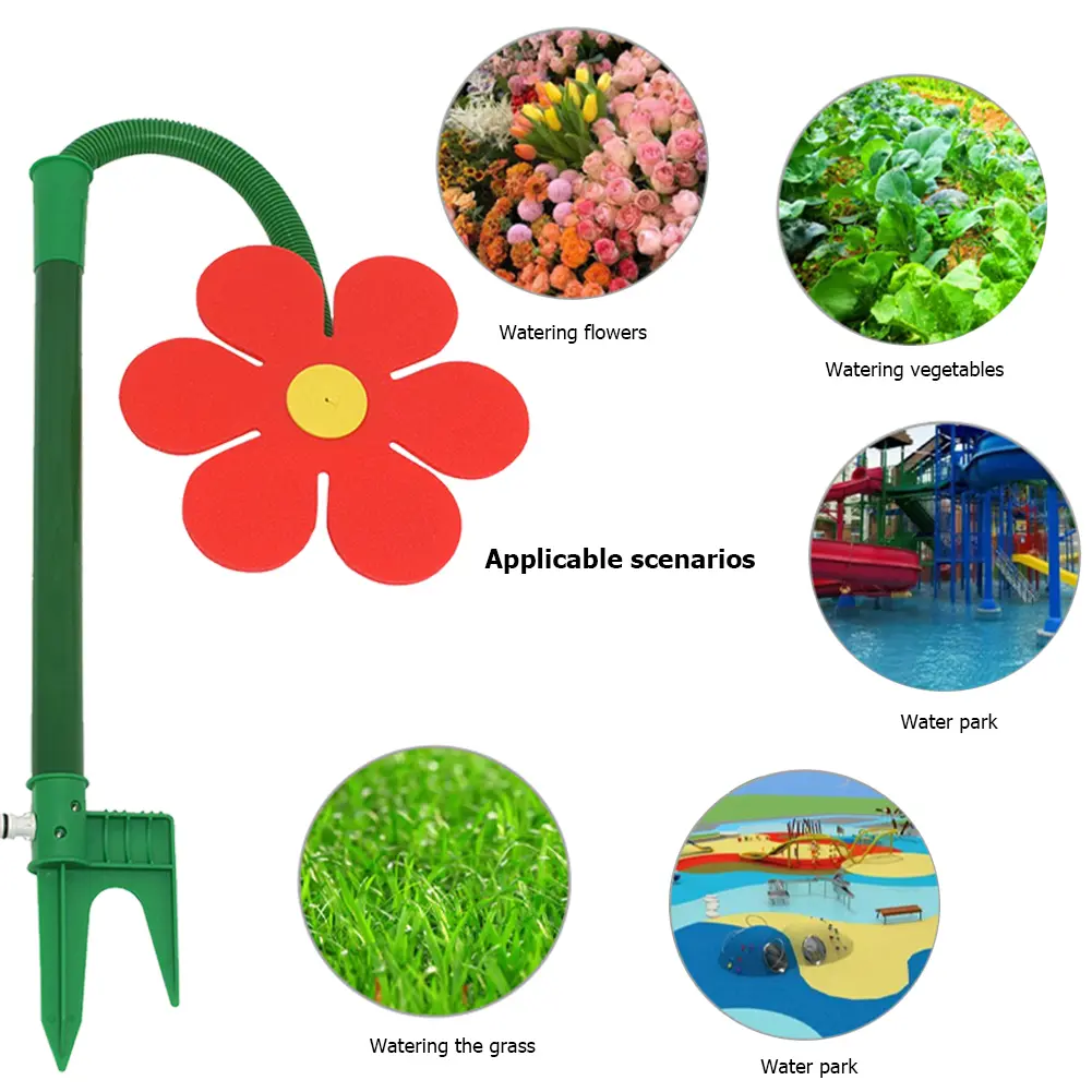 Watering Sprinkler Flower Shape Dancing Daisy Sprinklers 1/2PC 720 Rotating Water Spray Tool for Yard Lawn Watering Garden Decor