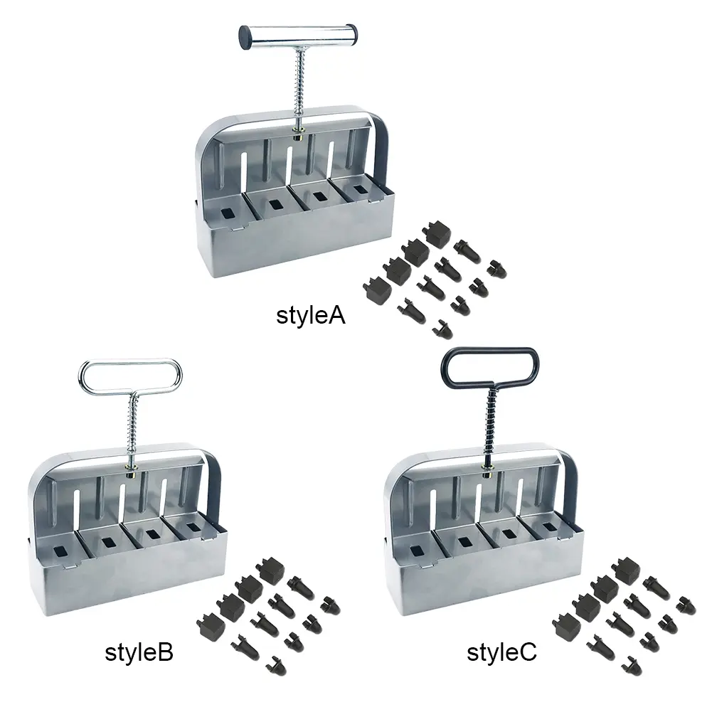 Soil Block Machine Stainless Steel Handheld Block Maker 4 Cell Manual Soil Blocking Tool with Comfortable Handle for Greenhouses