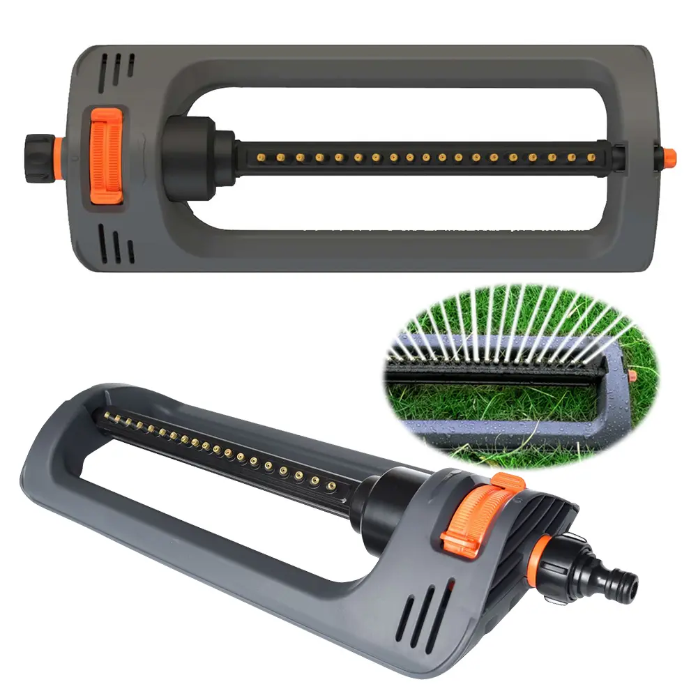 Oscillating Sprinkler 19 Hole Nozzles Lawn Sprinkler Garden Sprinkler for Yard Large Area