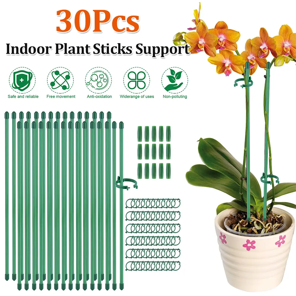 Plant Support Stakes Adjustable Single Stemmed Plant Support Hoops with Ring Garden Single Stem Amaryllis Plant Stake for Plants