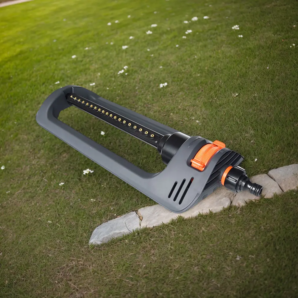Oscillating Sprinkler 19 Hole Nozzles Lawn Sprinkler Garden Sprinkler for Yard Large Area