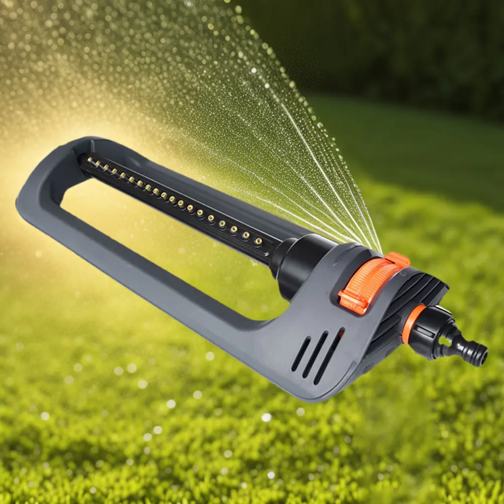 Oscillating Sprinkler 19 Hole Nozzles Lawn Sprinkler Garden Sprinkler for Yard Large Area