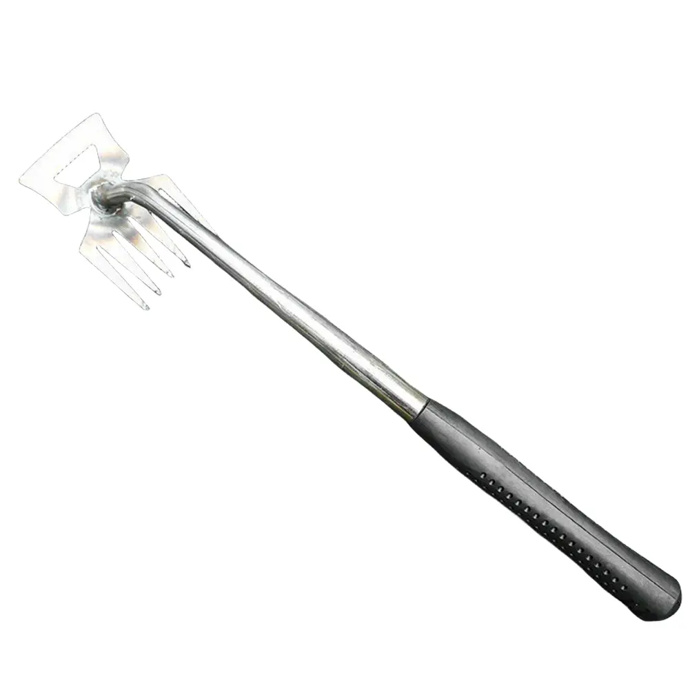 2 In 1 Manual Loose Soil Grass Rooting Remover Hand Weed Remover Ergonomic Handle V Fork Loose Soil Weeder Wild Vegetable Shovel