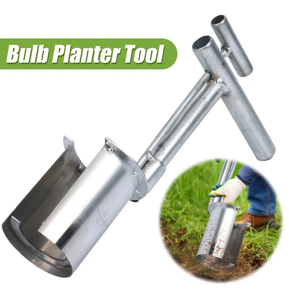 Hand Held Open End Seedling Transplanter Multi-functional Seeding Bulb Planter Tool Portable For Agricultural Use Gardening Tool
