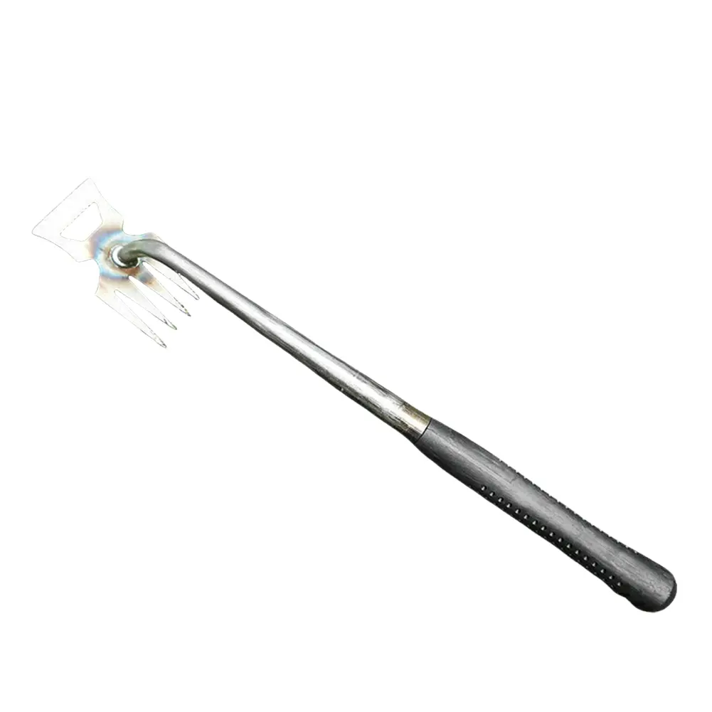 2 In 1 Manual Loose Soil Grass Rooting Remover Hand Weed Remover Ergonomic Handle V Fork Loose Soil Weeder Wild Vegetable Shovel
