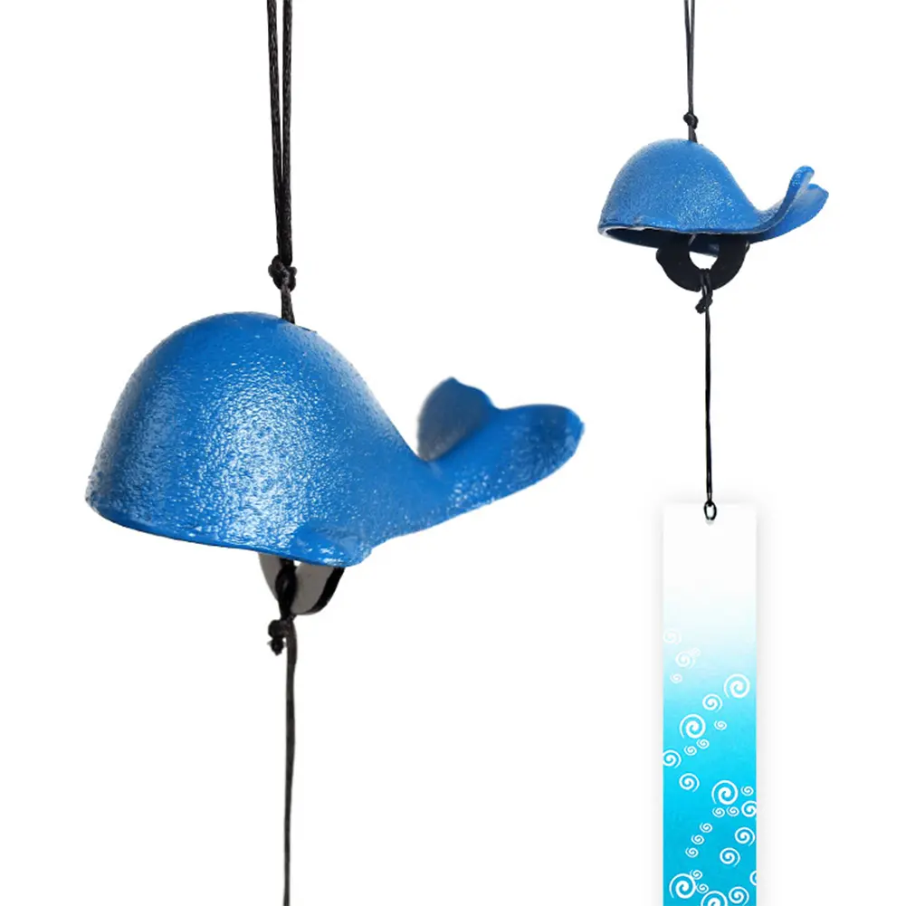 Serenity Bell Wind Chimes Japanese Style Retro Animal Wind Bell Cast Iron Creative for Yard Porch Garden Decor