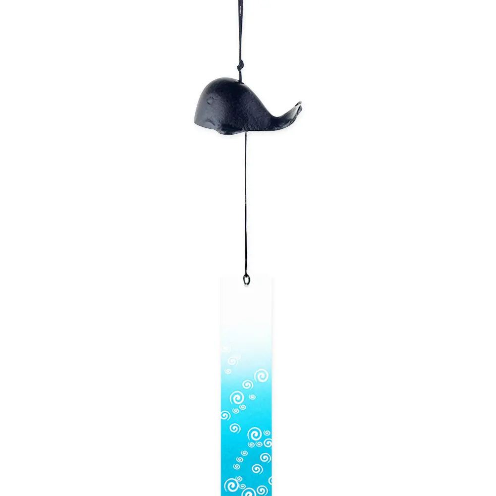 Serenity Bell Wind Chimes Japanese Style Retro Animal Wind Bell Cast Iron Creative for Yard Porch Garden Decor