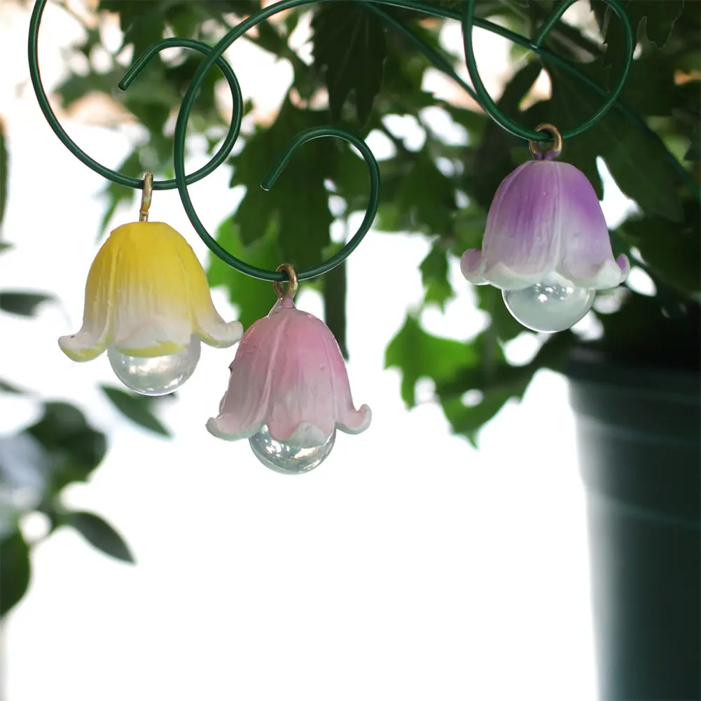 Flower Pick Stand Artificial Flowers Garden Decor No Fade Resin Plant Porch Decor for Home Kitchen Bedroom Festival Wedding