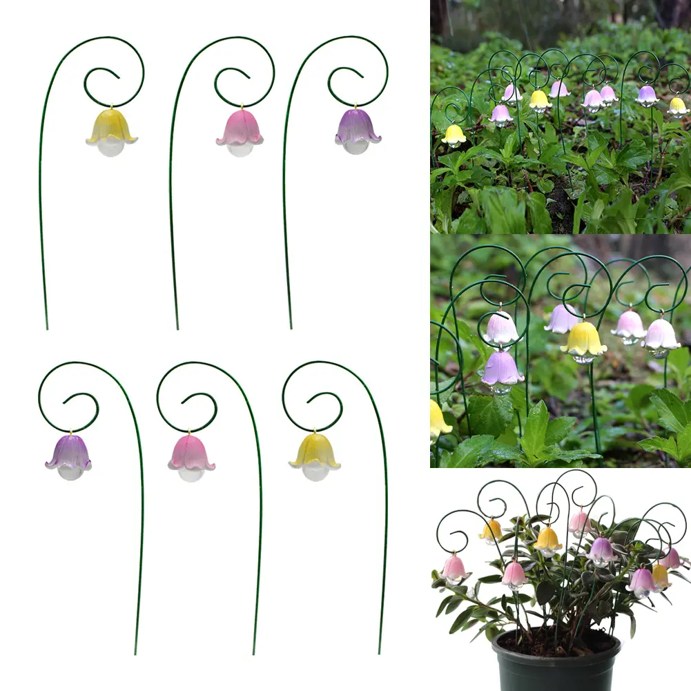 Flower Pick Stand Artificial Flowers Garden Decor No Fade Resin Plant Porch Decor for Home Kitchen Bedroom Festival Wedding