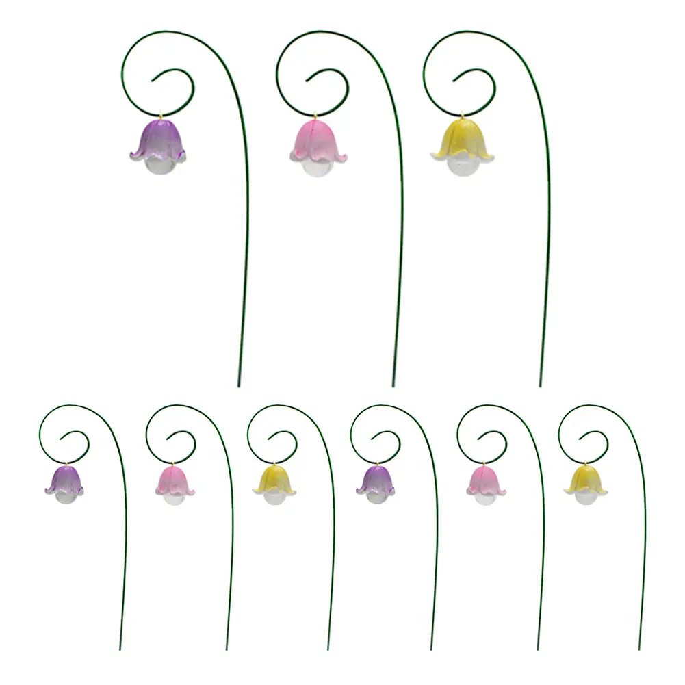 Flower Pick Stand Artificial Flowers Garden Decor No Fade Resin Plant Porch Decor for Home Kitchen Bedroom Festival Wedding