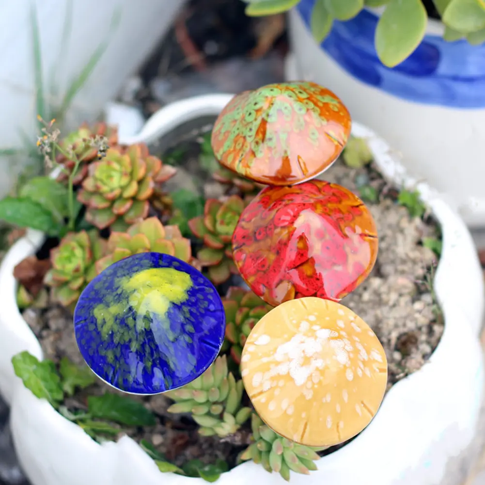 Ceramic Planter Ornaments Decorative Mushroom Planter Pot Decors Waterproof Mushroom Flower Pot Ornaments for Microlandscape
