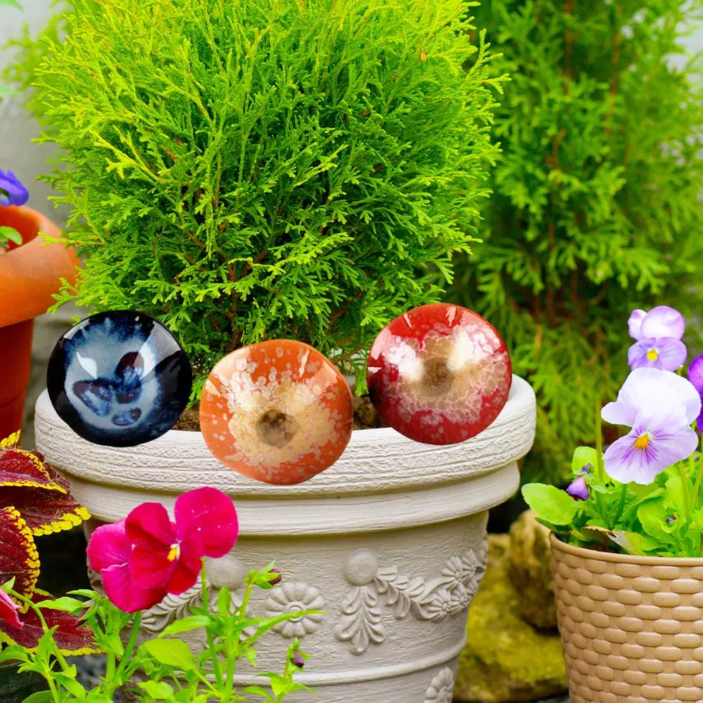Ceramic Planter Ornaments Decorative Mushroom Planter Pot Decors Waterproof Mushroom Flower Pot Ornaments for Microlandscape